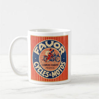 Taza De Café anuncio retro de la motocicleta del favor