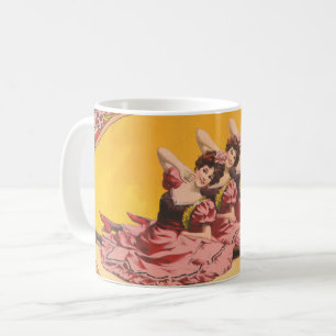 Taza De Café Anuncio Vintage Para Las Divisiones De La Primaver