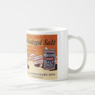 Taza De Café Anuncio Washington, Iowa de la sal del vintage