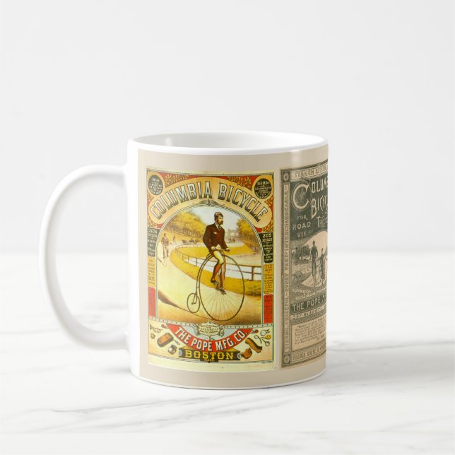 Taza De Café Anuncios de la bicicleta del Victorian (Izquierda)