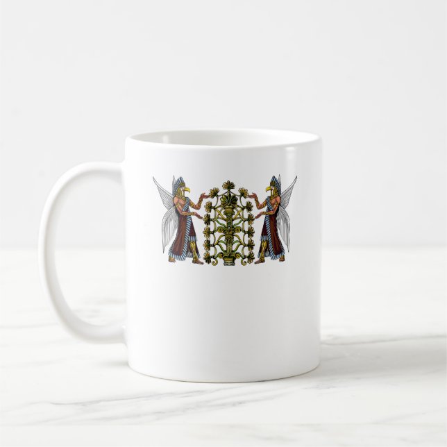 Taza De Café Anunnaki Aliens antiguos dioses sumerianos (Izquierda)
