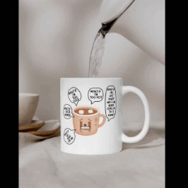 Taza De Café ANXIETEA White 11oz Ceramic Mug