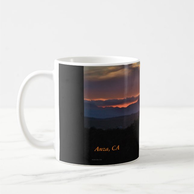 Taza De Café Anza, CA Sunset Coffee Mug (Izquierda)