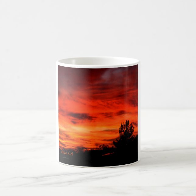 Taza De Café Anza, CA Sunset Coffee Mug (Centro)