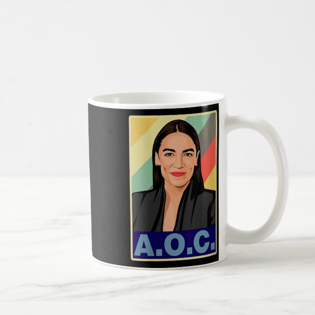 Taza De Café Aoc Alexandria Ocasio-cortez Primera mujer P (Derecha)