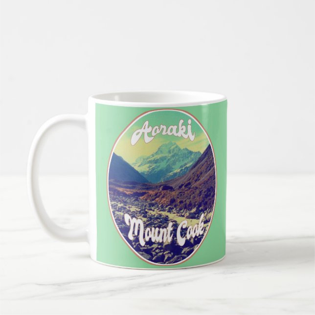 Taza De Café Aoraki: Monte Cook, Montaña, Nueva Zelanda (Izquierda)
