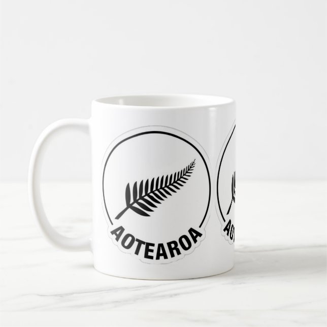Taza De Café Aotearoa Nueva Zelanda Standard Mug (Izquierda)