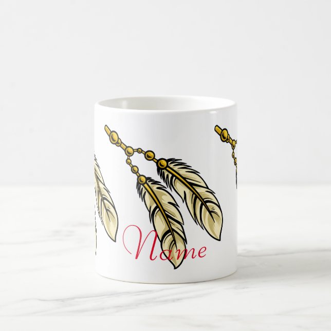 Taza De Café Apache Feathers Thunder_Cove (Centro)