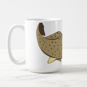 Taza De Café Apache Trout Front View WPA Art