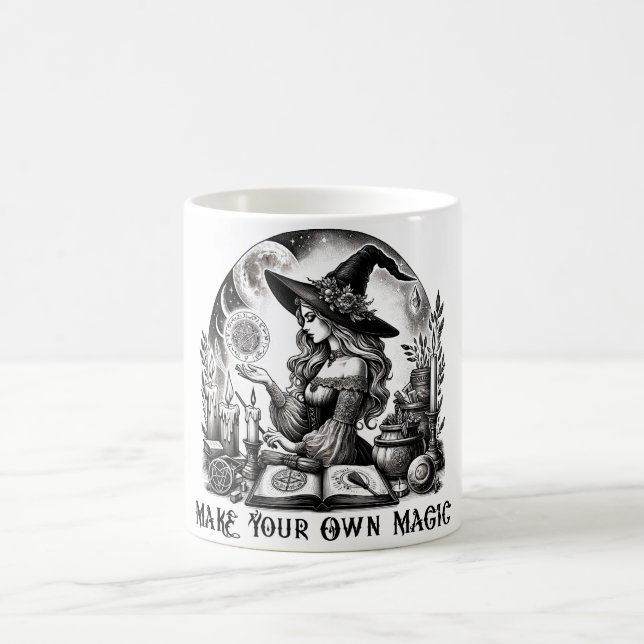 Taza De Café Aparato de Bruja Bonita Haz Tu Propia Magia (Centro)