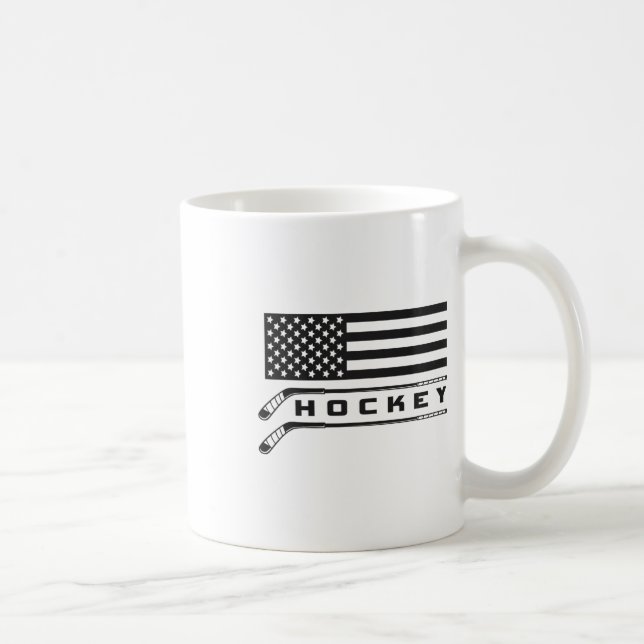 Taza De Café Aparato de hockey sobre bandera - Hockey (Derecha)