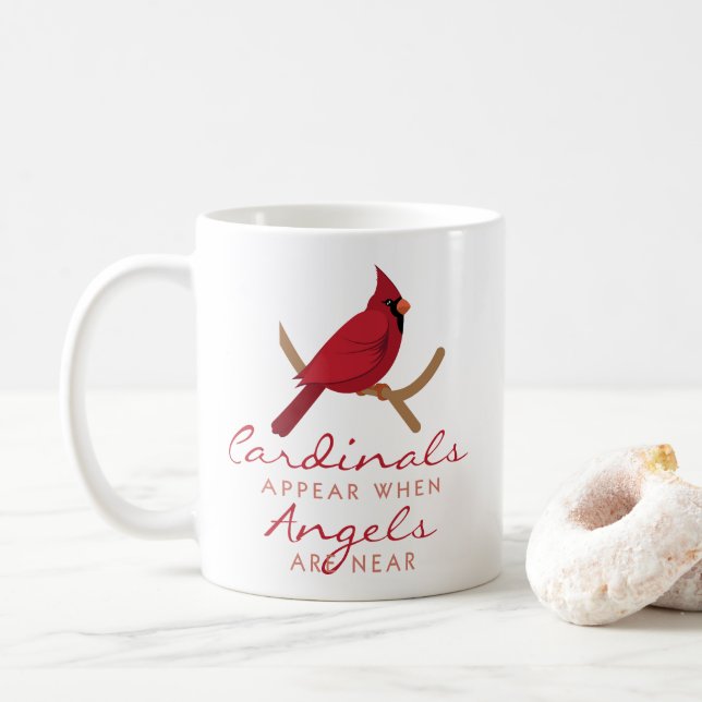 Taza De Café Aparecen Cardenales (Con donut)