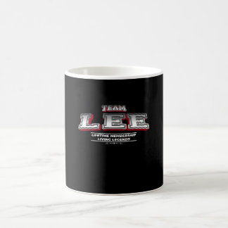 Taza De Café Apellido de apellido de la familia Team LEE
