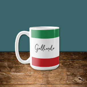 Taza De Café Apellido de familia personalizado italiano