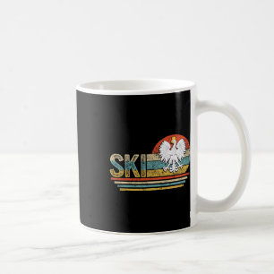 Taza De Café Apellido Ski polaco Polonia Herencia Polski Águila
