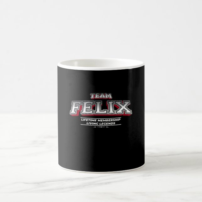 Taza De Café Apellidos de apellido de la familia FELIX del equi (Centro)