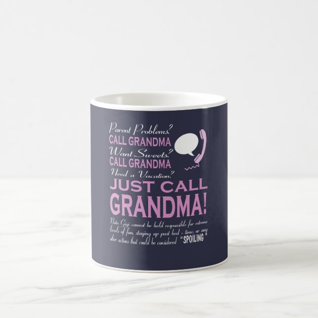 Taza De Café ¡Apenas abuela de la llamada! (Centro)