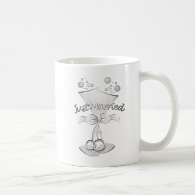 Taza De Café Apenas Casar-Plata (Derecha)