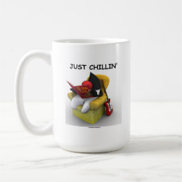Taza De Café Apenas Chillin (duque Mascot Character de Java)