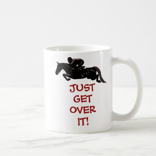 Taza De Café Apenas consiga sobre él el salto del caballo