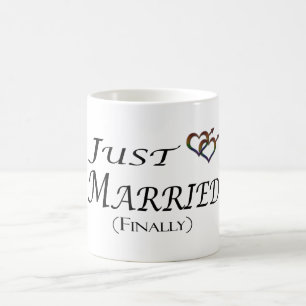 Taza De Café Apenas (finalmente) orgullo gay casado