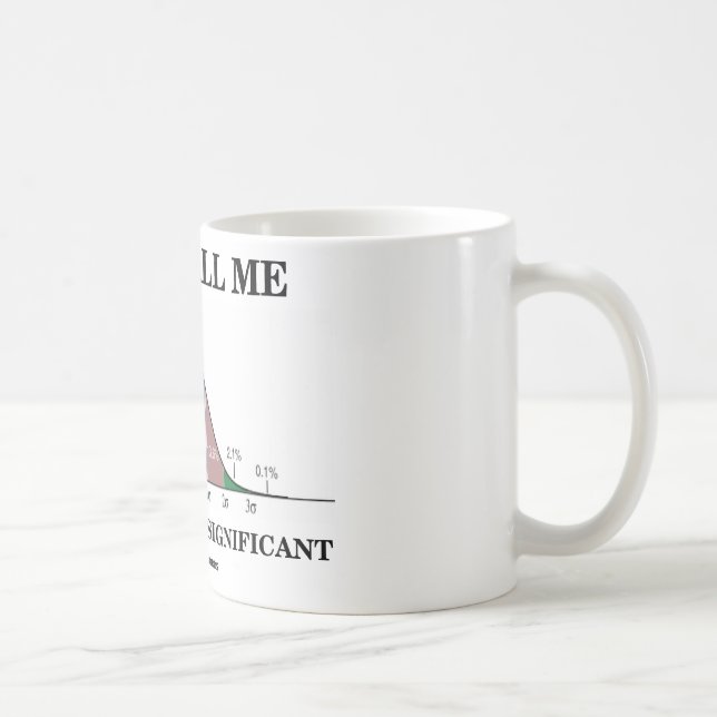 Taza De Café Apenas llámeme estadístico significativo (Derecha)