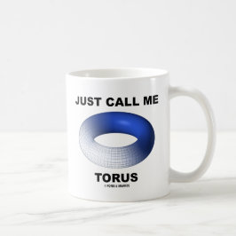Taza De Café Apenas llámeme toro (la topología azul del toro)