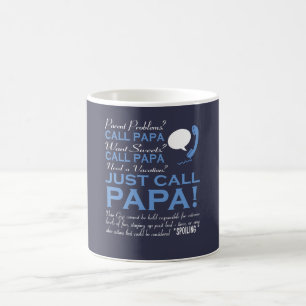 Taza De Café Apenas papá de la llamada