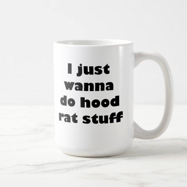 Taza De Café Apenas quiero hacer la materia de la rata de la (Derecha)