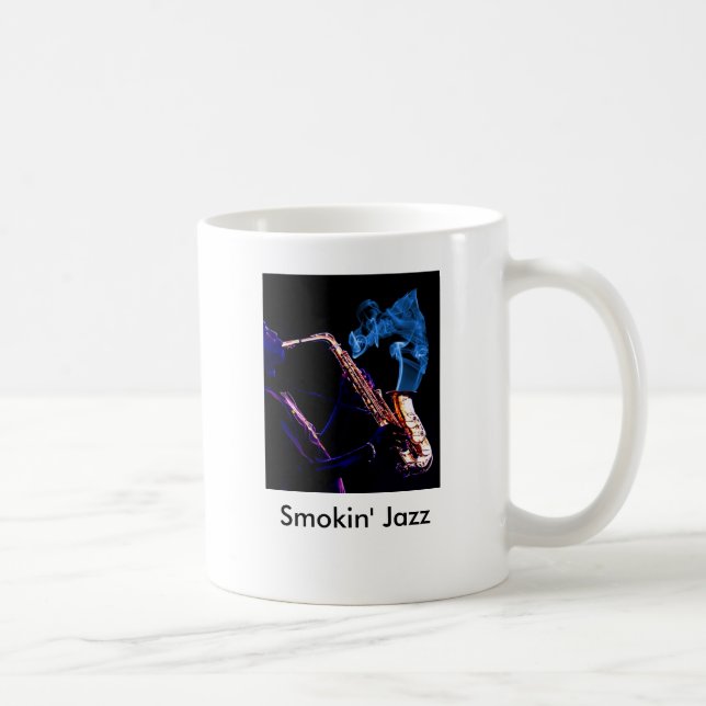 Taza De Café Apenas Smokin Jazz-cosechado, jazz de Smokin (Derecha)