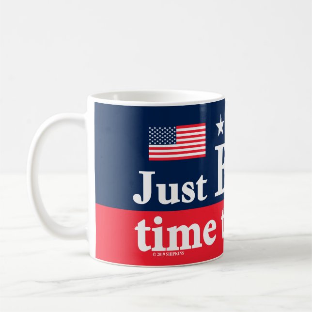 Taza De Café Apenas tiempo de Biden (Izquierda)
