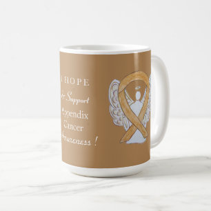 Taza De Café Apéndice Cinta de sensibilización sobre el cáncer 