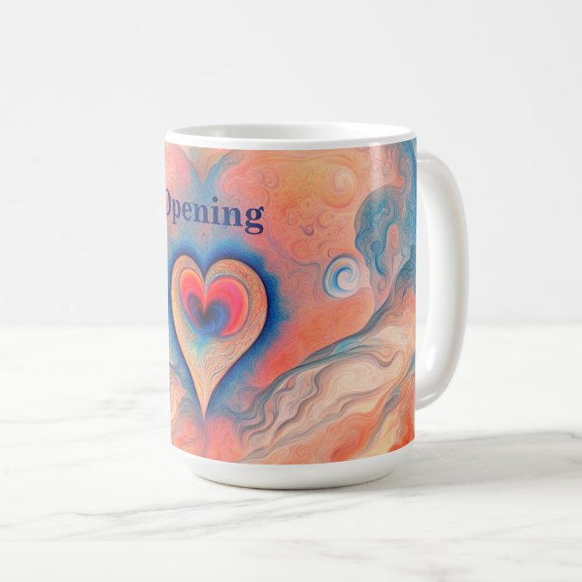Taza De Café Apertura - amor abierto al corazón (Anverso derecho)