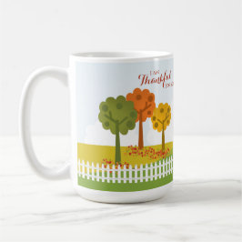 Taza De Café Apertura de la cena de Acción de Gracias