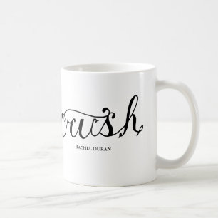 Taza De Café aplastamiento de caligrafía
