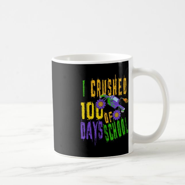 Taza De Café Aplasté 100 días de colegio - Monster Truck Love (Derecha)