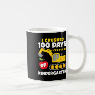 Taza De Café Aplasté 100 Días De Construcción Escolar En El Kin