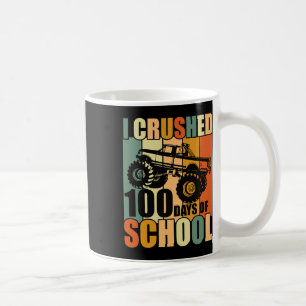 Taza De Café Aplasté 100 Días De Escuela 100º Día De La Escuela