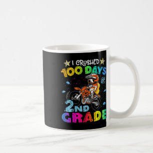 Taza De Café Aplasté 100 Días De Mochila De Bicicleta Sucia De 