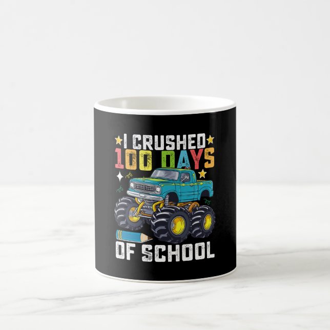 Taza De Café Aplasté 100 Días De Monstruo Escolar (Centro)