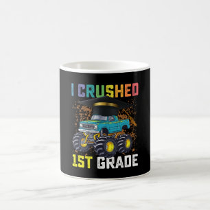 Taza De Café Aplasté la graduación de camiones monstruo de 1er