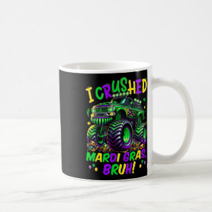 Taza De Café Aplasté Mardi Gras Bruh Camión Monstruo Mardi Gras