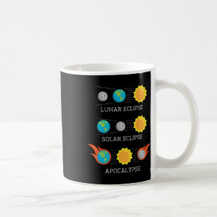 Taza De Café Apocalipsis Espacio del eclipse solar lunar