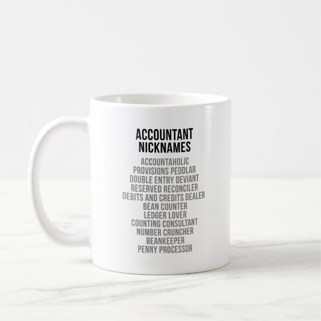 Taza De Café Apodos del contable (Izquierda)
