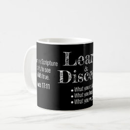 Taza De Café Apologética Biblia bereana contra guión negro