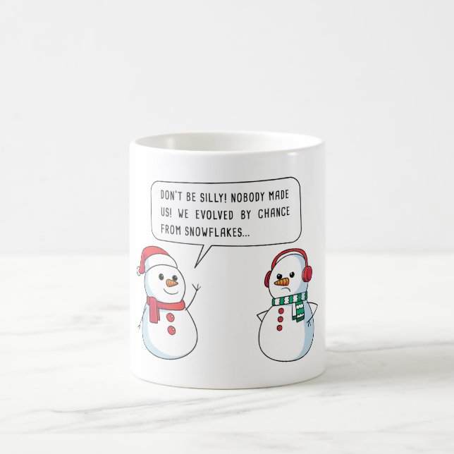Taza De Café Apología de la fe cristiana Snowman - Navidades (Centro)