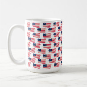 Taza De Café apoplejía de limbaugh de pico sobre la bandera