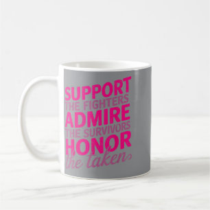 Taza De Café Apoya a los luchadores Admira a los supervivientes