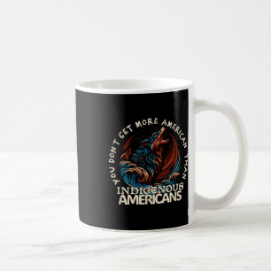 Taza De Café Apoya a los nativos estadounidenses contra Trump_2