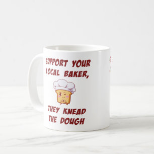 Taza De Café Apoya a su panadero que amaron la masa
